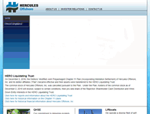 Tablet Screenshot of herculesoffshore.com